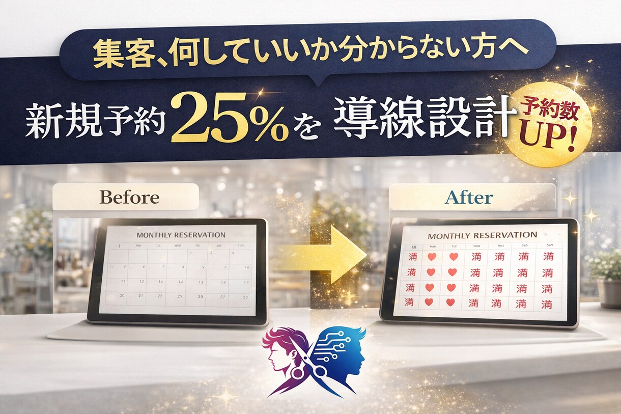 美容室特化型｜小中規模サロン向け｜集客支援します 【現役美容師×WEBマーケター】２つの視点を掛け合わせた支援 イメージ1