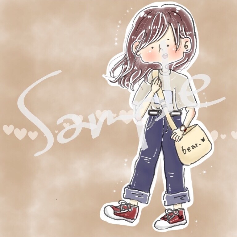 SNS等のアイコンイラストを描きます ゆるくて心が暖かくなるようなイラストです♪♪ イメージ2