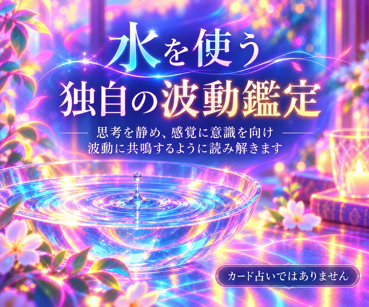 水鏡｜波動共鳴でお相手の気持ちを読み解きます 水を使う独自の波動鑑定で、思考・感情・関係性を丁寧に読み解く イメージ3