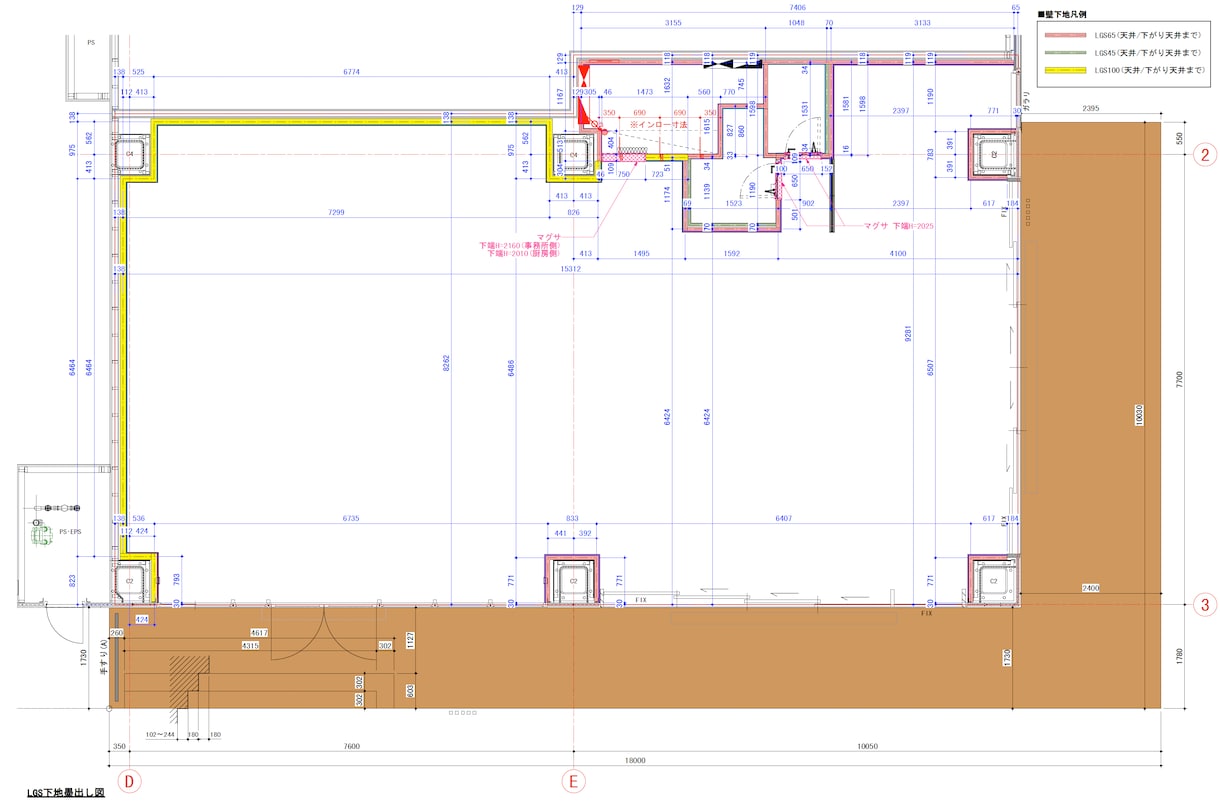 商空間などの平面図を描きます デザイナーの経験を元に、施主や設計者の意図を組む作図人 イメージ3