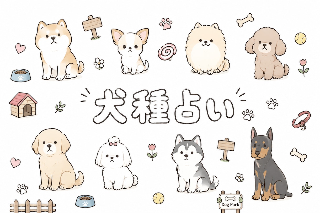 あなたは何犬？本格占術で犬種診断します 生まれた日と時間から、あなたの中の一匹を判定します イメージ1