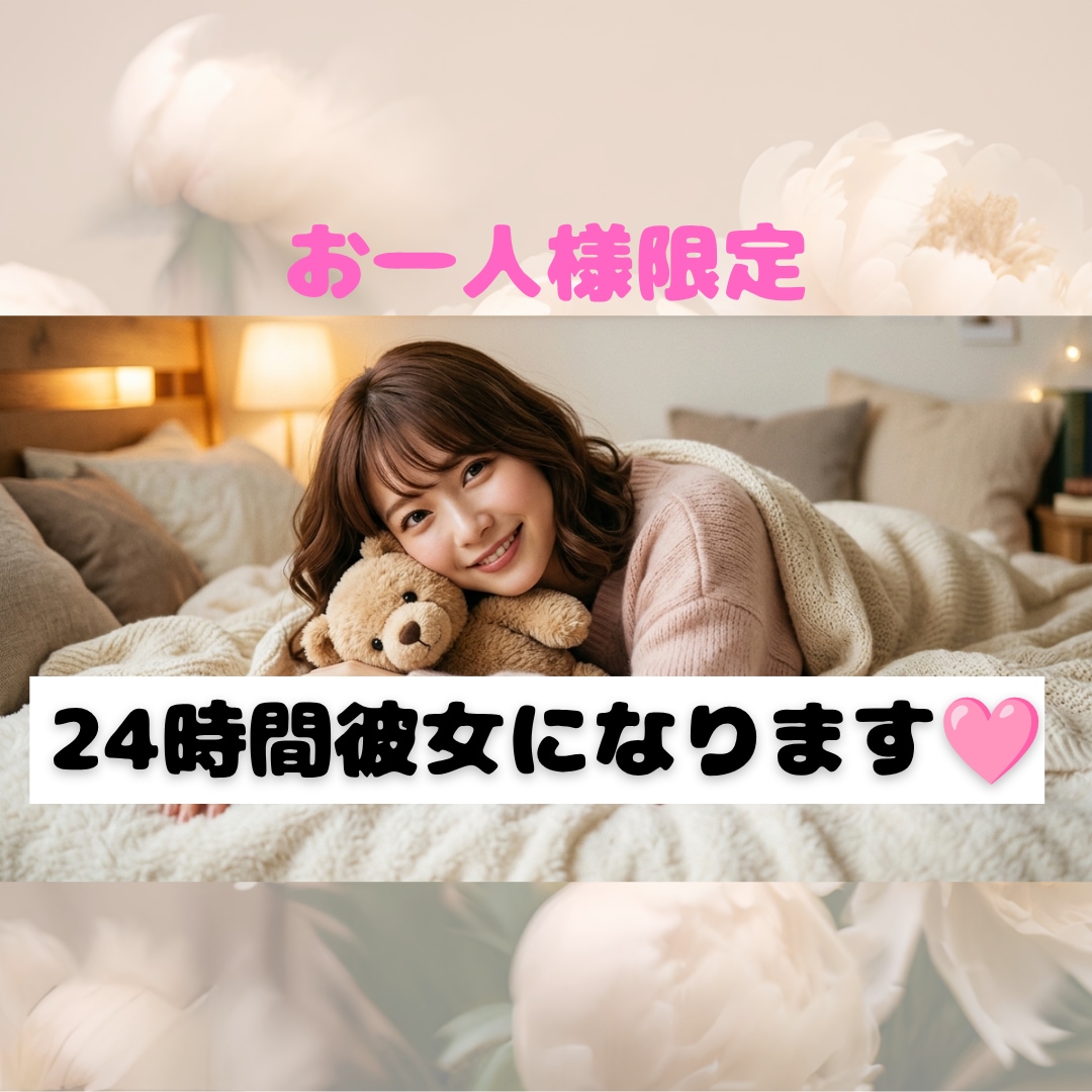 お一人様限定♡1日あなたの甘えん坊彼女になります チャットで過ごす癒やしの24時間♡ イメージ1