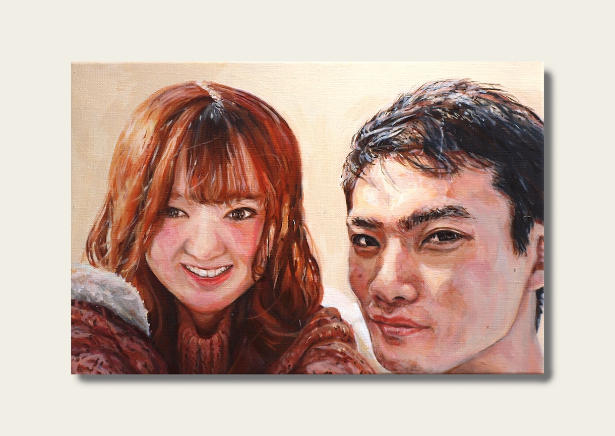 小さな油絵の人物画を描きます 美術をもっと身近に。絵画を飾ったり贈ったりしてみませんか？ イメージ2