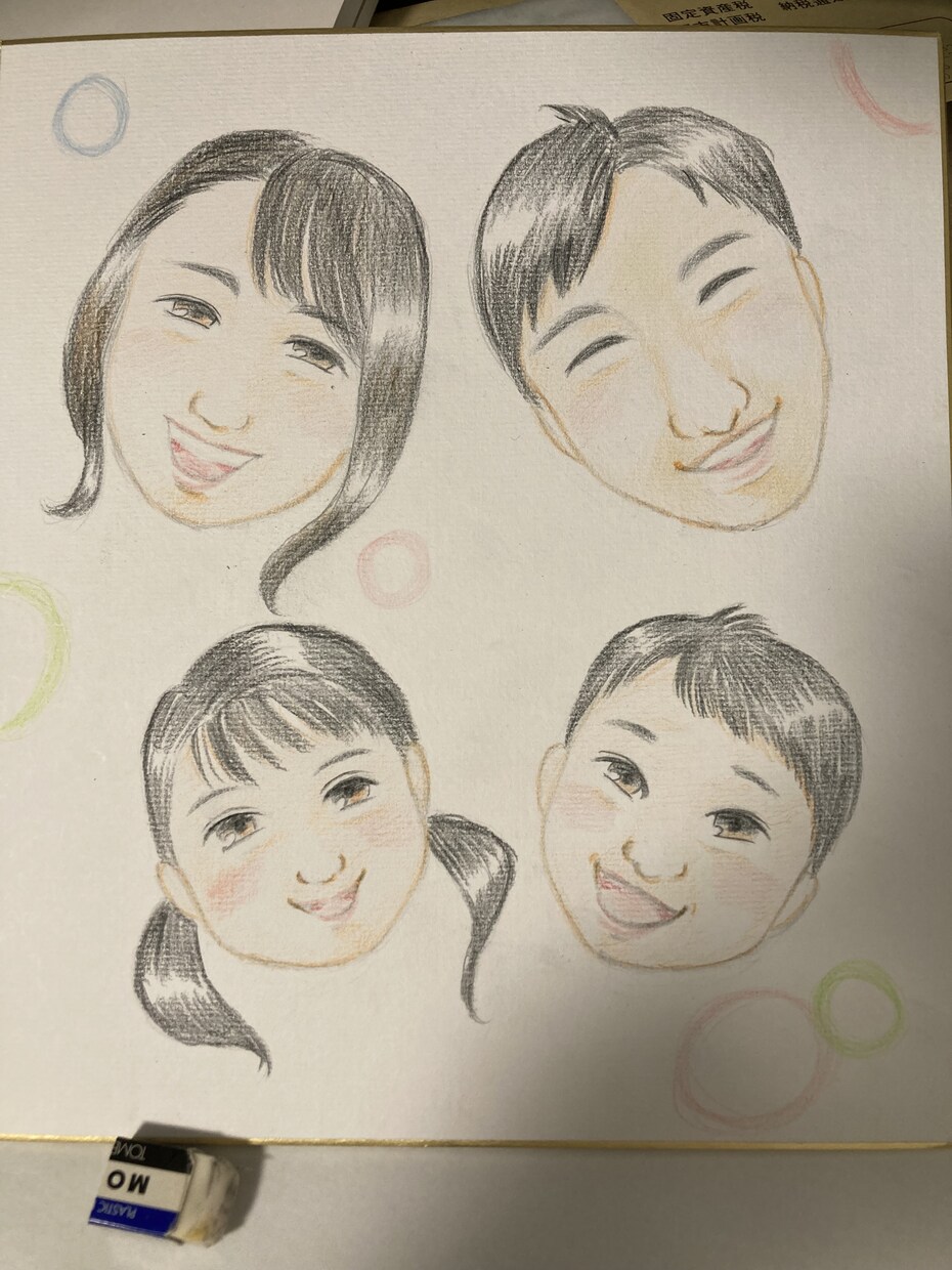 似顔絵おかきします 貴方だけの色紙いかがでしょうか？ イメージ2
