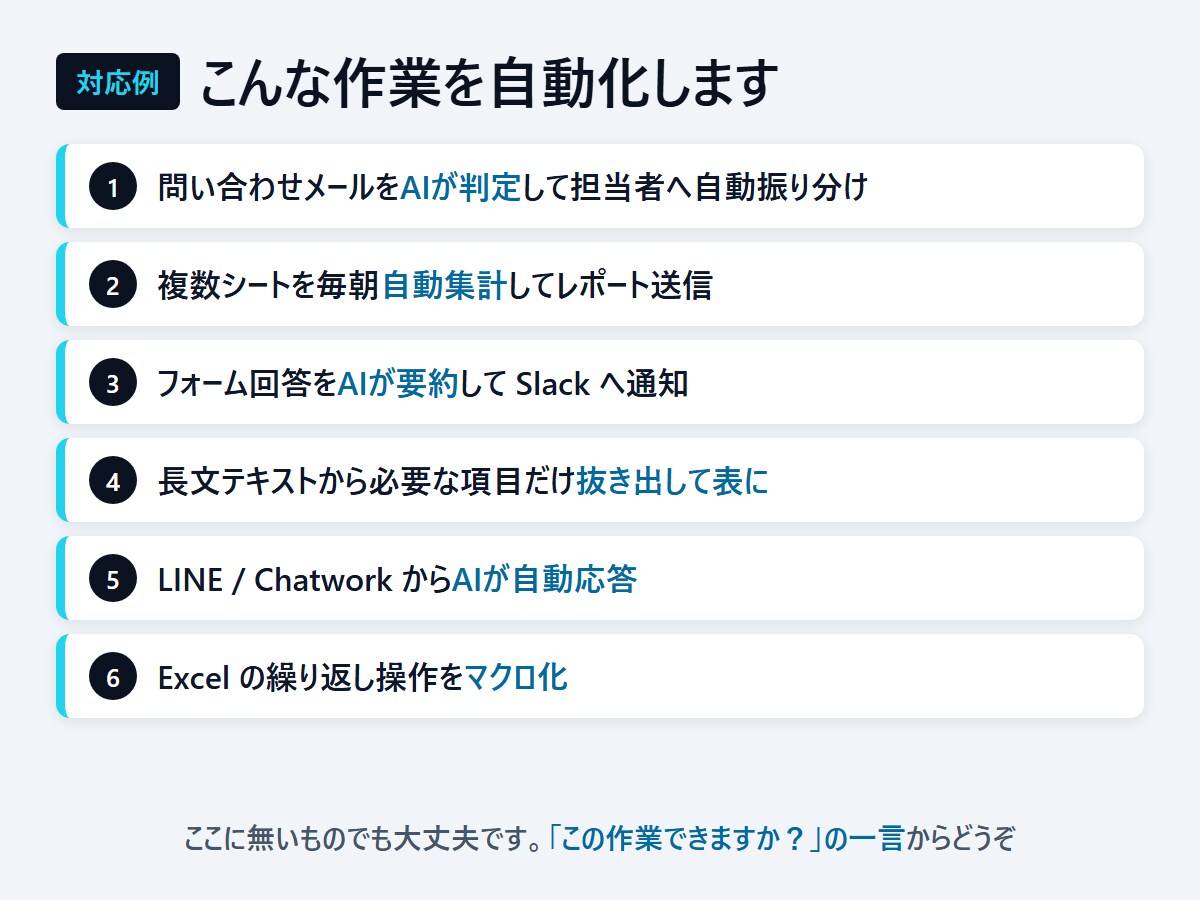通話不要｜ClaudeCodeで業務を自動化します 応用情報技術者｜通話なし・無料試作あり・修正無償 イメージ9