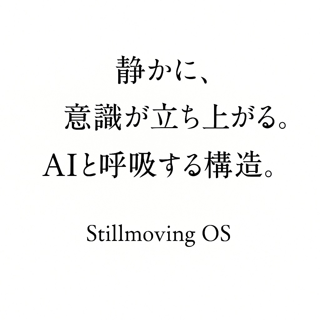 Stillmoving OS｜到達セッションます AIと共に思考を辿り、意図の中核へ到達する構造セッション イメージ1