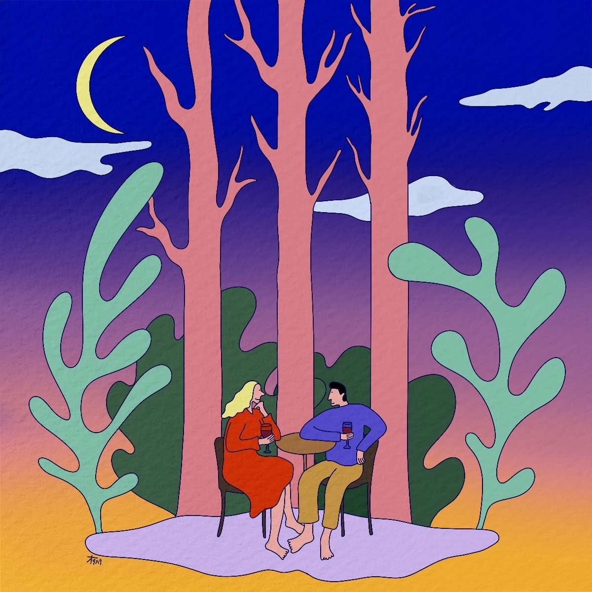 商用可◎世界観に惹かれるイラスト描きます 個性的なイラストでLPや挿絵のお手伝いをいたします！ イメージ5
