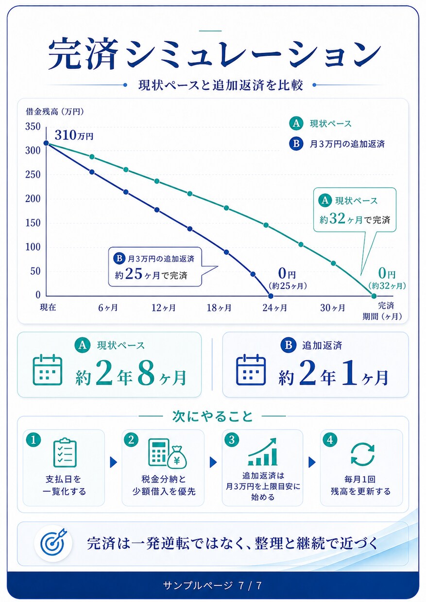 借金返済デジタルツイン作ります 返済状況を再現し完済への道筋を見える化 イメージ8