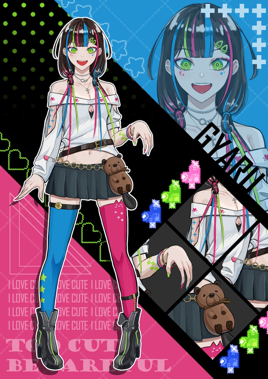色濃いめTRPGなどに使える全身イラスト描きます かっこかわいいタッチで貴方の理想を再現します イメージ2
