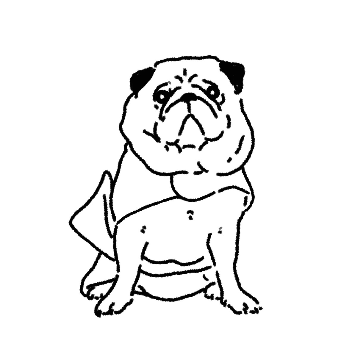 シンプルでかわいい線画イラスト描きます アイコンやホーム画面におすすめ！即日納品対応可能です イメージ9
