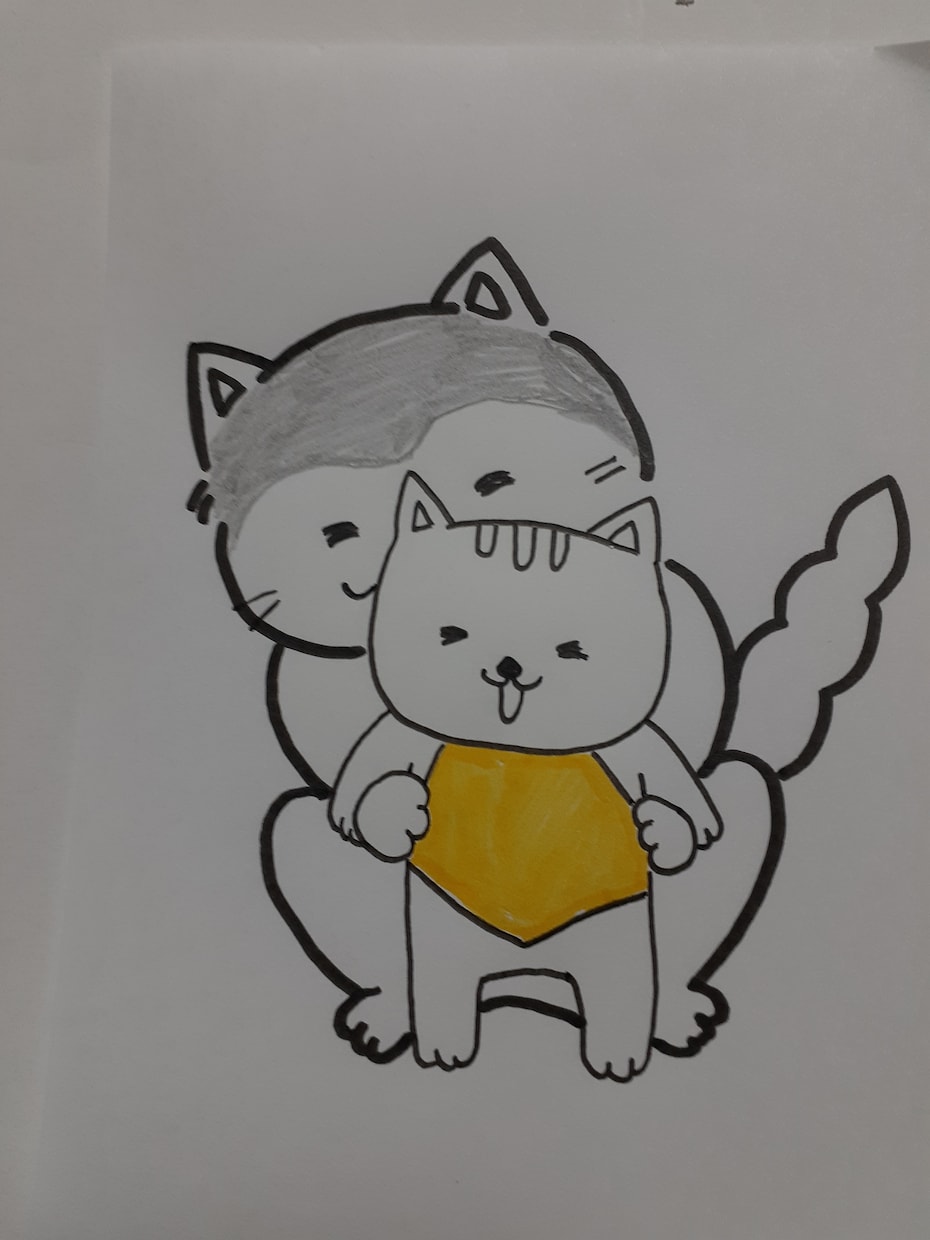 優しいほっこり手書きイラスト書きます 色々な動物や可愛いペットの記念になる一枚を。 イメージ6