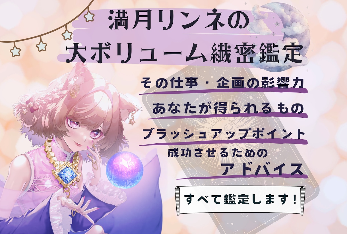 絶対に成功させたい仕事がある！成功率を上げます 企画やプロジェクトに、現実的な占いで大成功への秘訣を教えます イメージ1