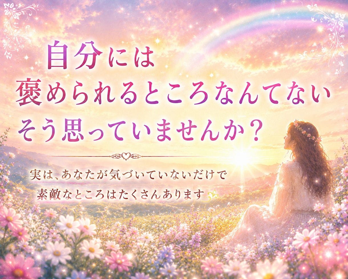 カード占いとともに❀たくさん褒めます ✨あなたの素敵なところ・魅力、一緒に見ていきます⭐ イメージ2