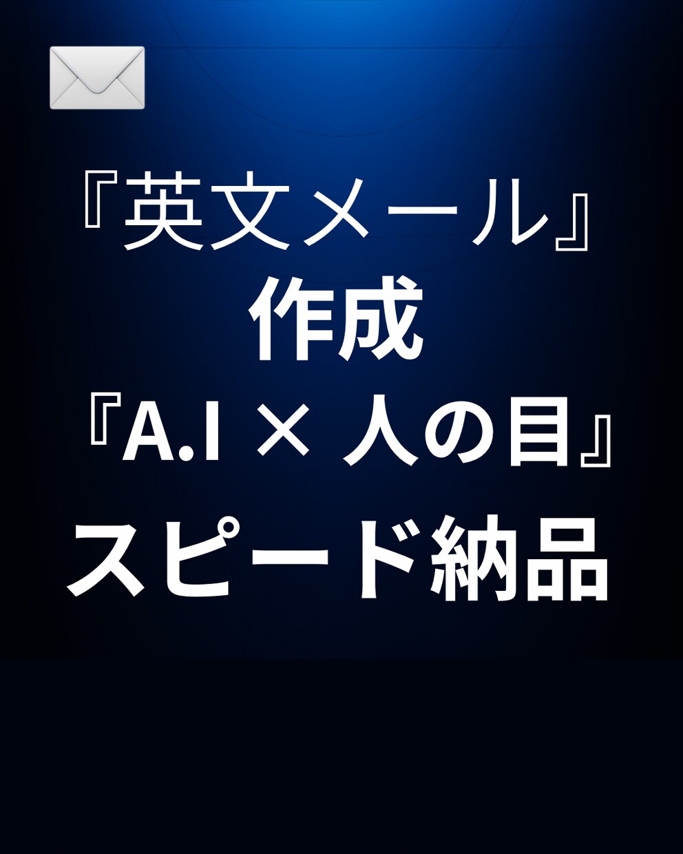 英文メール作成・翻訳｜AI×人の目で即納ます AI×人の目で英文を即納！ビジネス安心 イメージ1