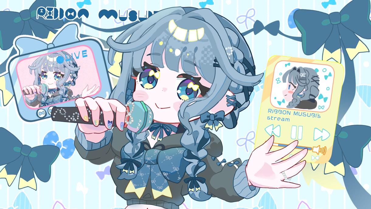 配信待機画面・エンドカードをイラストから制作します もちもち可愛く動きます！現在実績募集中！ イメージ4