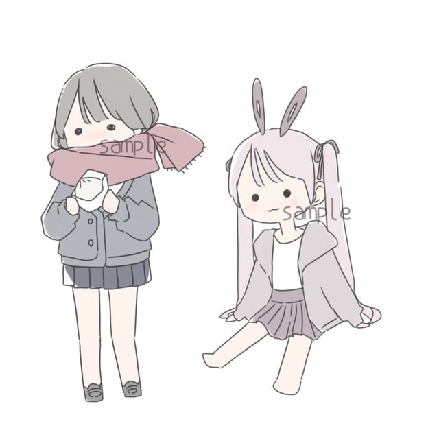 ゆるふわのかわいいイラスト描きます SNSアイコン・ヘッダー・動画等自由にお使い頂けます イメージ2