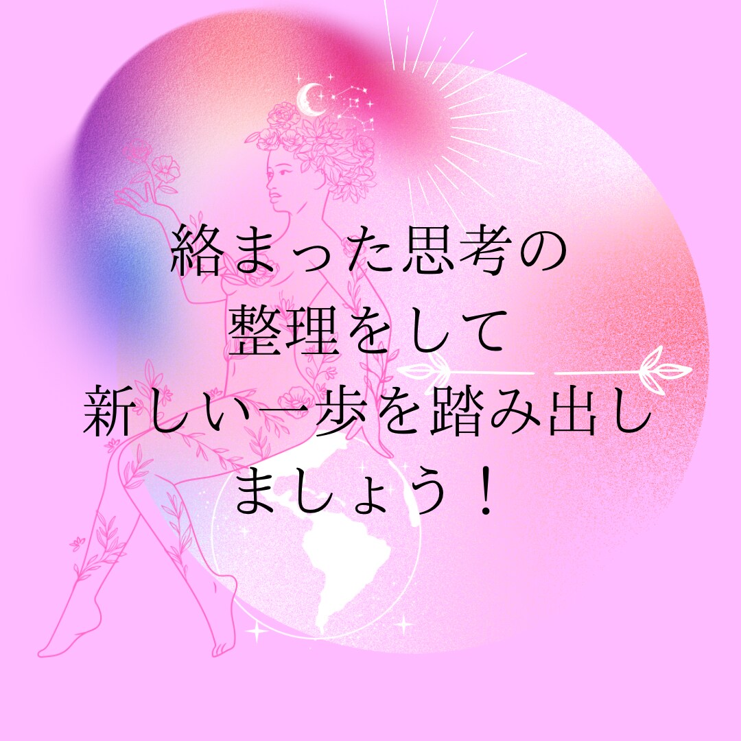 あなたの本当の望み。話しながら整理します 現状打破したい！だけど、何から手をつけたらいいの。 イメージ1