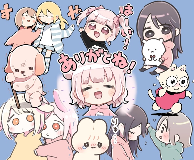 かわいい！LINEスタンプお作りいたします 女の子・子ども・動物・似顔絵・オリジナルキャラクターなど！ イメージ1