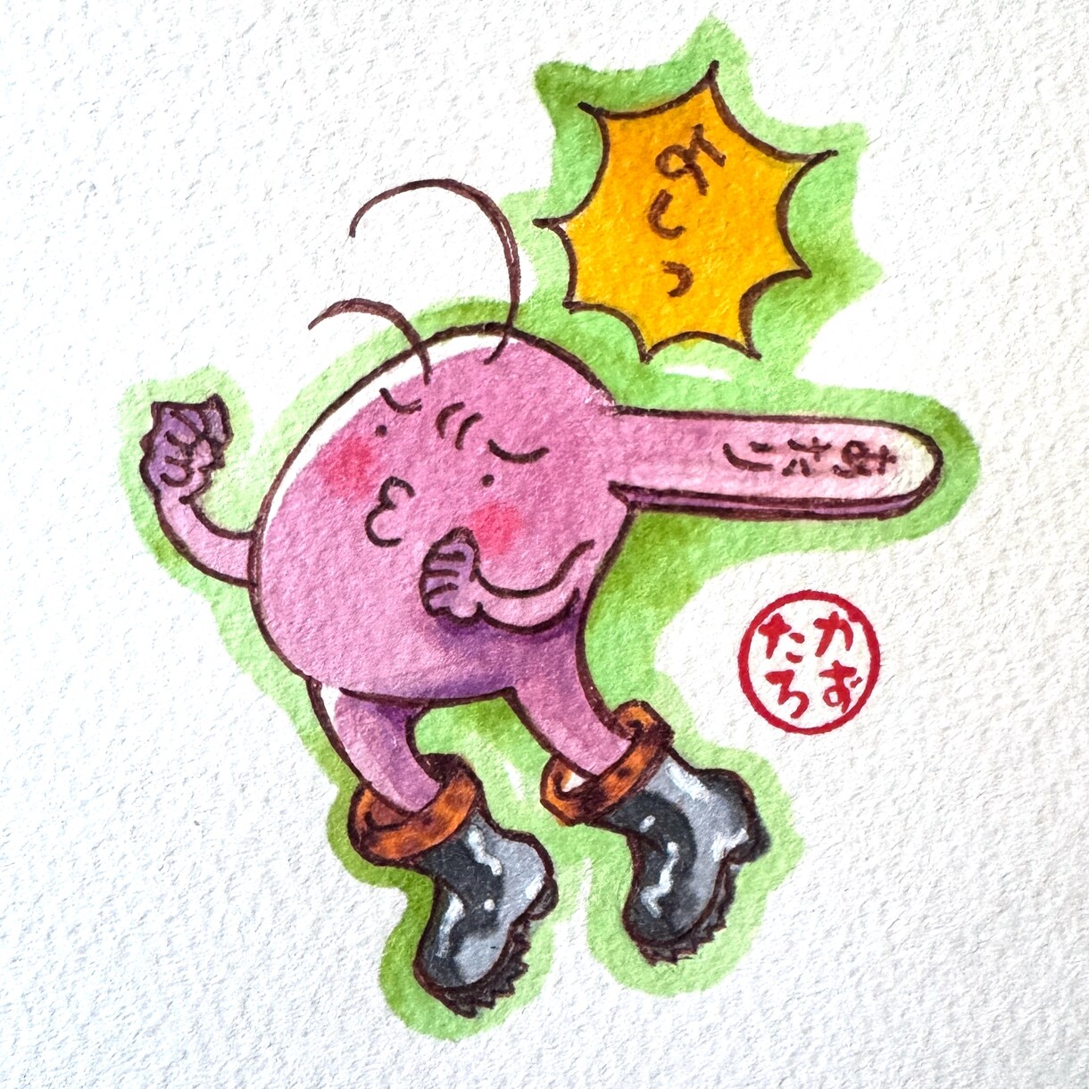 アナログイラストでキャラクターをお描きします 手描きの絵を飾って、ホッコリしませんか？ イメージ6