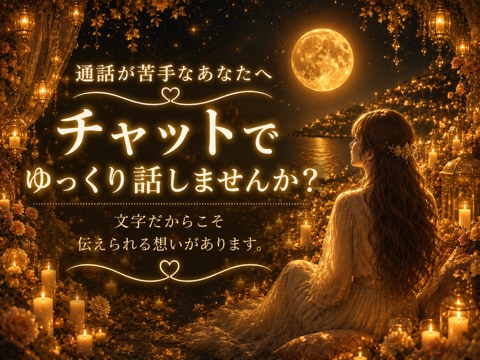 チャットでゆっくりあなたに寄り添ってお話を聞きます 電話が苦手でも大丈夫です☺︎チャットでいっぱい話そう♡ イメージ1