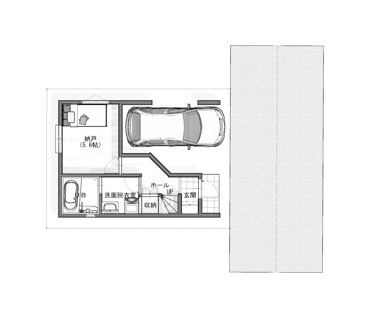 販売用図面にピッタリ！手書き風な間取りに仕上げます 格安でオシャレな図面を作成！マイソクなどの広告用図面に是非！ イメージ7