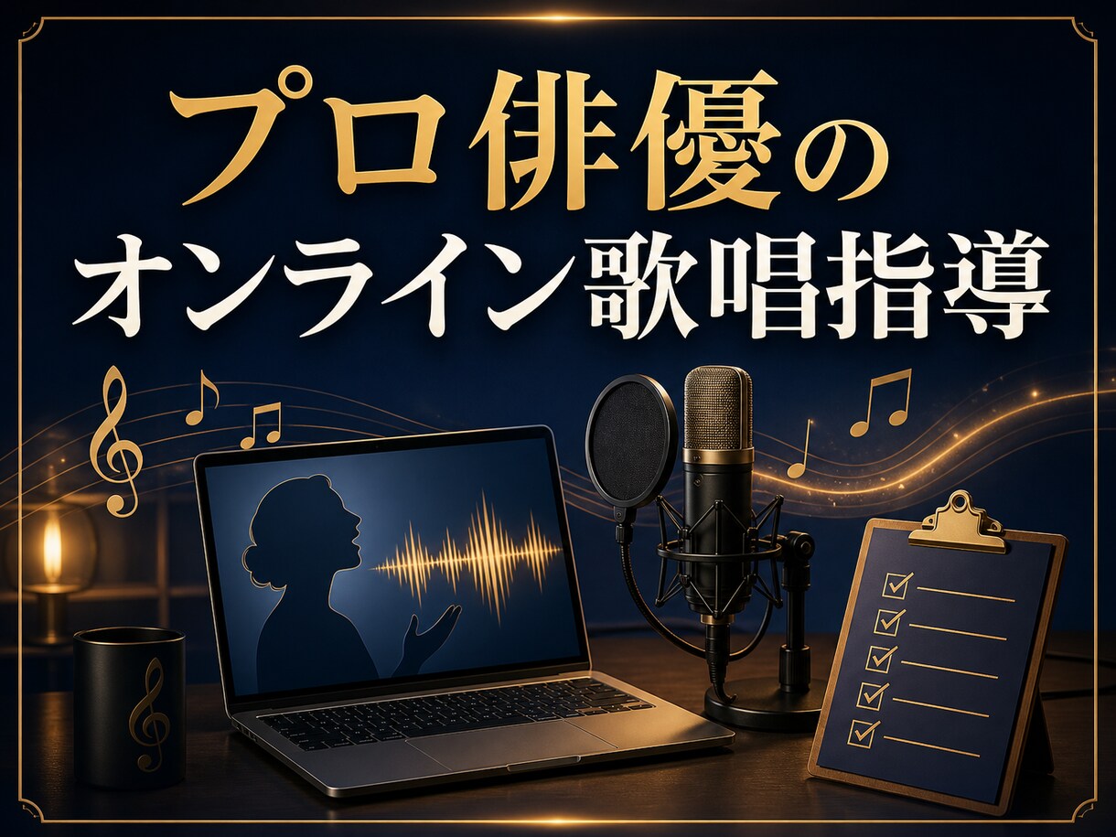 ミュージカル俳優が55分で歌の表現力を指導します オーディション対策・歌詞表現を55分で個別指導 イメージ2