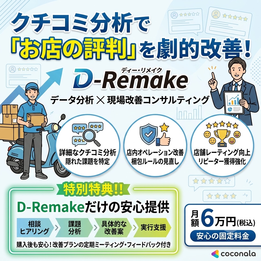 デリバリー（Uber）売上を最大化します デリバリー改善運用代行（MEO対策の無料特典付き） イメージ3