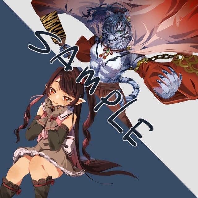 かっこいい！かわいい！立ち絵描きます ゲームイラスト経験のあるイラストレーターが立ち絵を描きます イメージ3