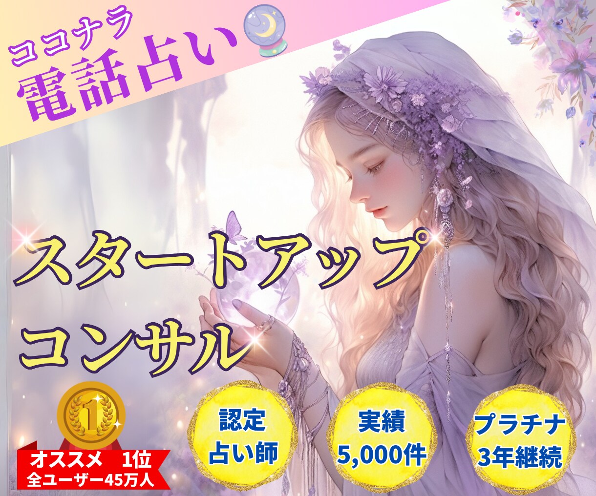 ココナラ電話占い✨30分きっちりアドバイスします 不安を解消し1日でも早くスタート！経験全てをお伝えします✨ イメージ1