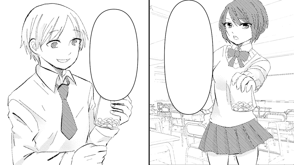 漫画作成のお手伝いします 漫画作成、作画、着色担当を承ります！ イメージ2