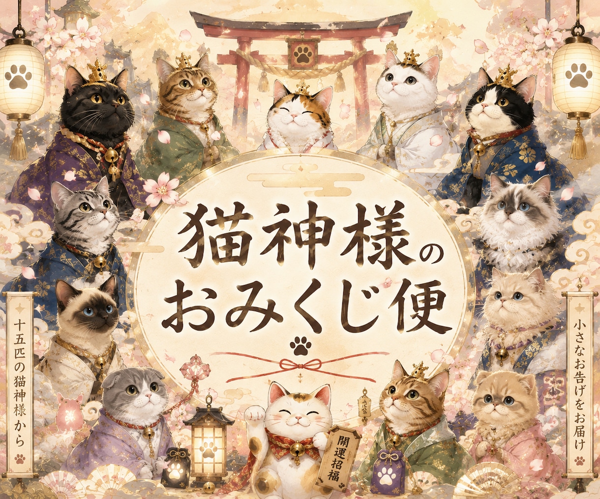 猫神様のおみくじ便をお届けします 猫神様から今日のあなた様へ、小さなお便りをお届けします イメージ10