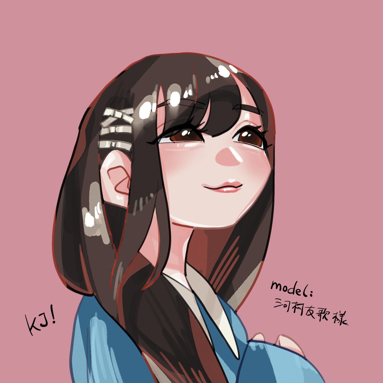 見つめていたくなるアイコン、描きます ちょっとあざとく、ちゃんと似てる。 イメージ3