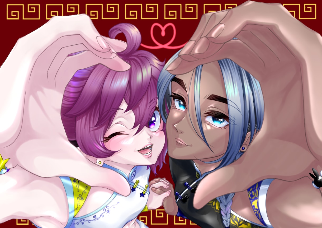 歌ってみた・配信用の目を引く一枚絵イラスト描きます 可愛い・かっこいい・ダーク◎／VTuber・歌い手／商用OK イメージ1