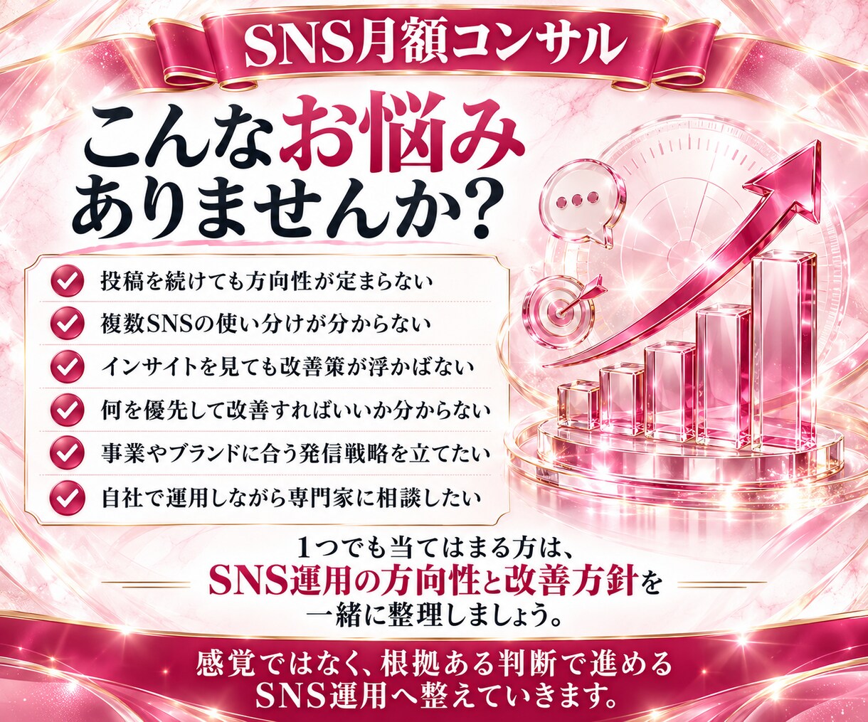 SNSの戦略・分析・改善を月額コンサルします 30日間SNS戦略支援｜最大2媒体・相談2回・分析レポート付 イメージ5