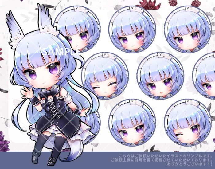 小さくて可愛い！ミニキャライラスト承ります 綺麗でポップなミニキャラお描きします！繊細な表現も得意です✨ イメージ5