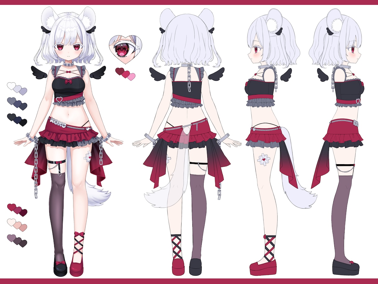 高可動域VTuber✨全工程制作します キャラデザ持ち込みやイラストのみモデリングのみもOK！ イメージ7