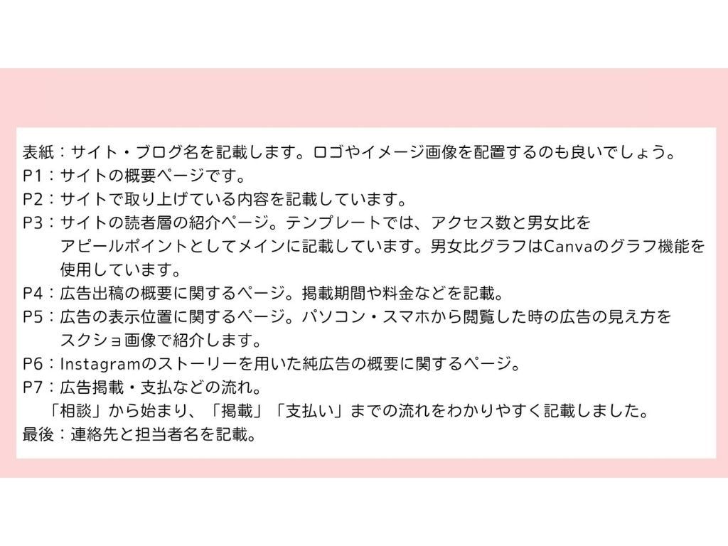 純広告獲得のための媒体資料テンプレートを販売します 面倒な資料作成を時短！Canvaで簡単カスタマイズできます イメージ2