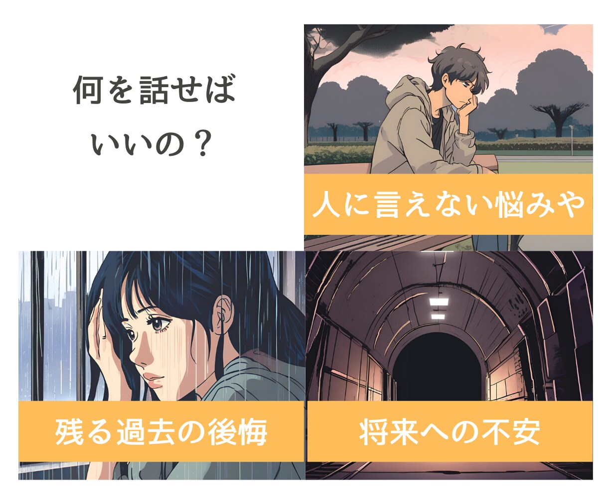 お悩み解決を初回限定価格で行っています 2つの心理カウンセリング資格保持者が行います。 イメージ3
