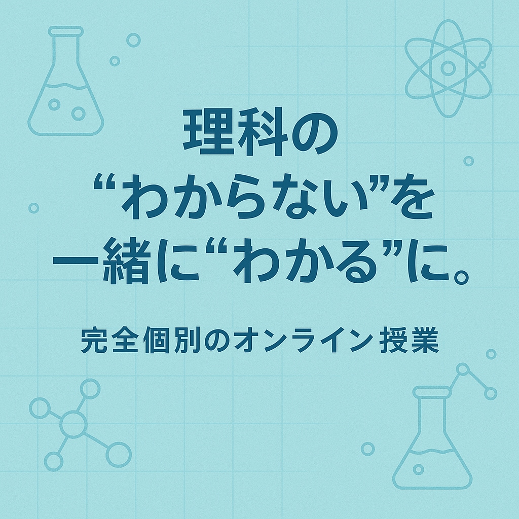 中学の理科 プロ教師が 基礎からしっかりと教えます 苦手でも大丈夫！“わからない”を一緒に“わかる”に変える授業 イメージ3
