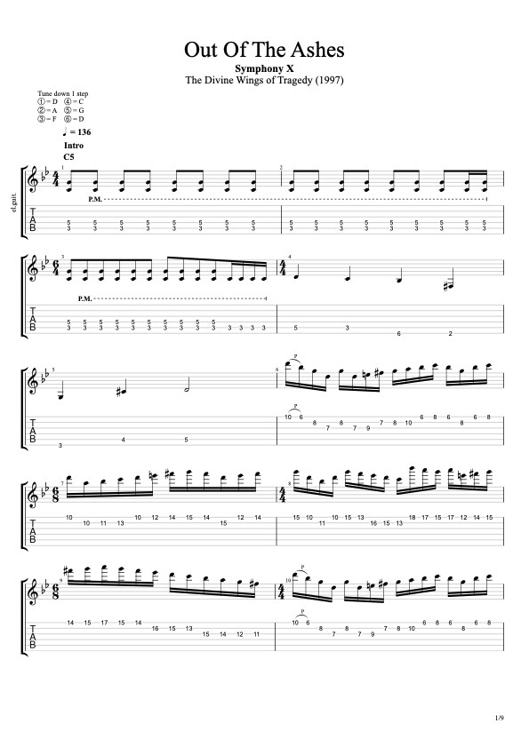ギターを耳コピ＆楽譜/TAB譜作成します 1200曲採譜！高品質ななTAB譜を作ります イメージ6