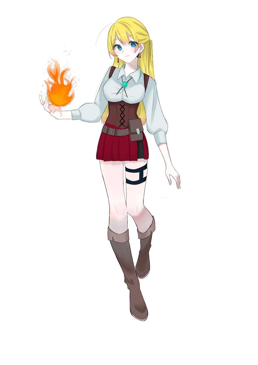 人物の1枚絵を低価格で描きます イラスト専門学校に通ってる学生が要望に沿ってお安く描きます！ イメージ2