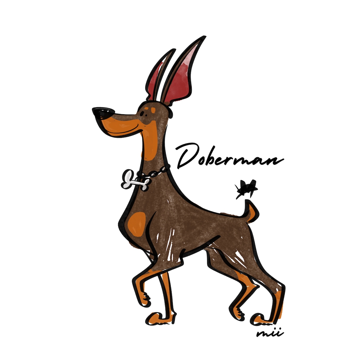 世界に一つだけの愛犬イラスト描きます 大切な家族の一員の宝物になりますように。 イメージ3