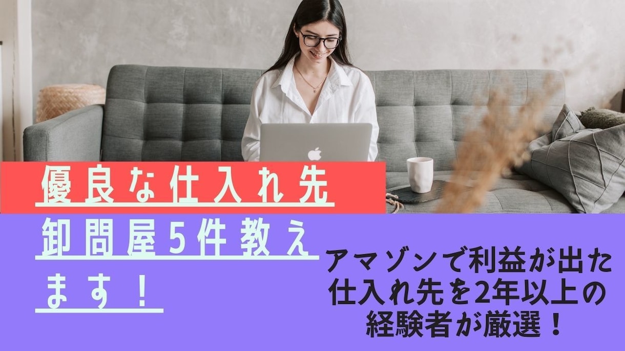 優良な仕入れ先情報！卸問屋5件教えます アマゾンで利益が出せた仕入れ先を2年以上の経験者が厳選！ イメージ1