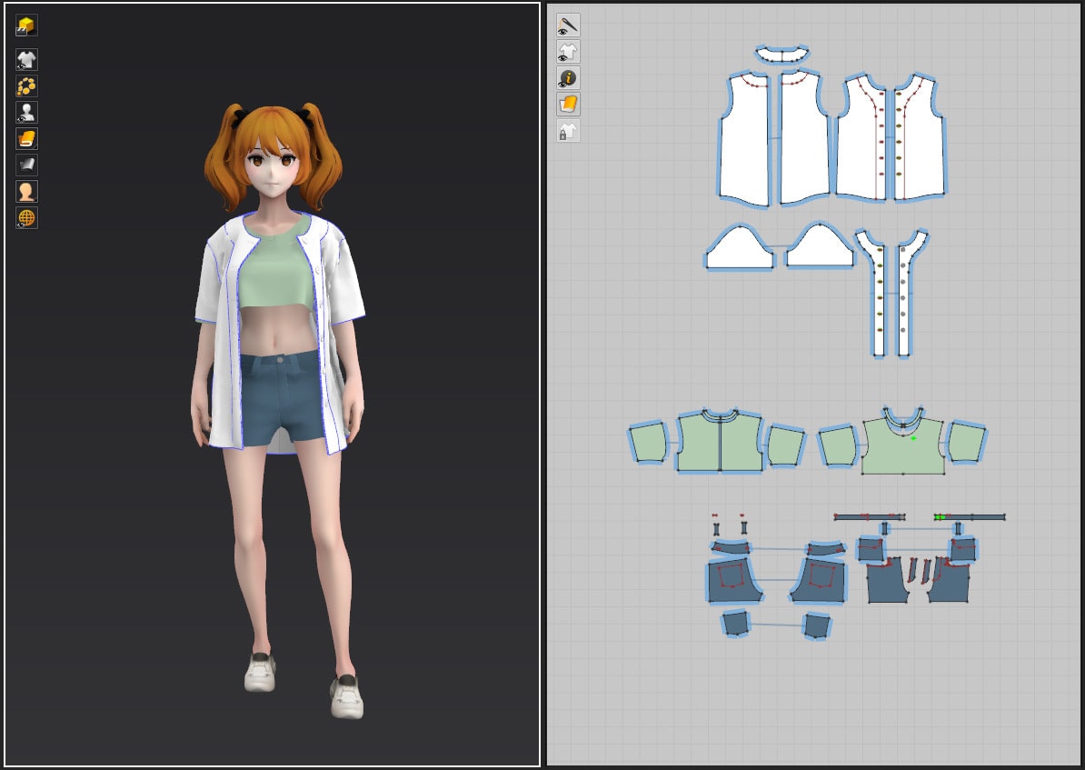 MarvelousDesignerの型紙作ります 洋裁の専門知識を持った商用アバターの服モデリング経験者が制作 イメージ2