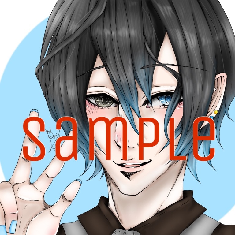 アイコンをお描きいたします ちびキャラや、男性キャラクターを得意としています イメージ2