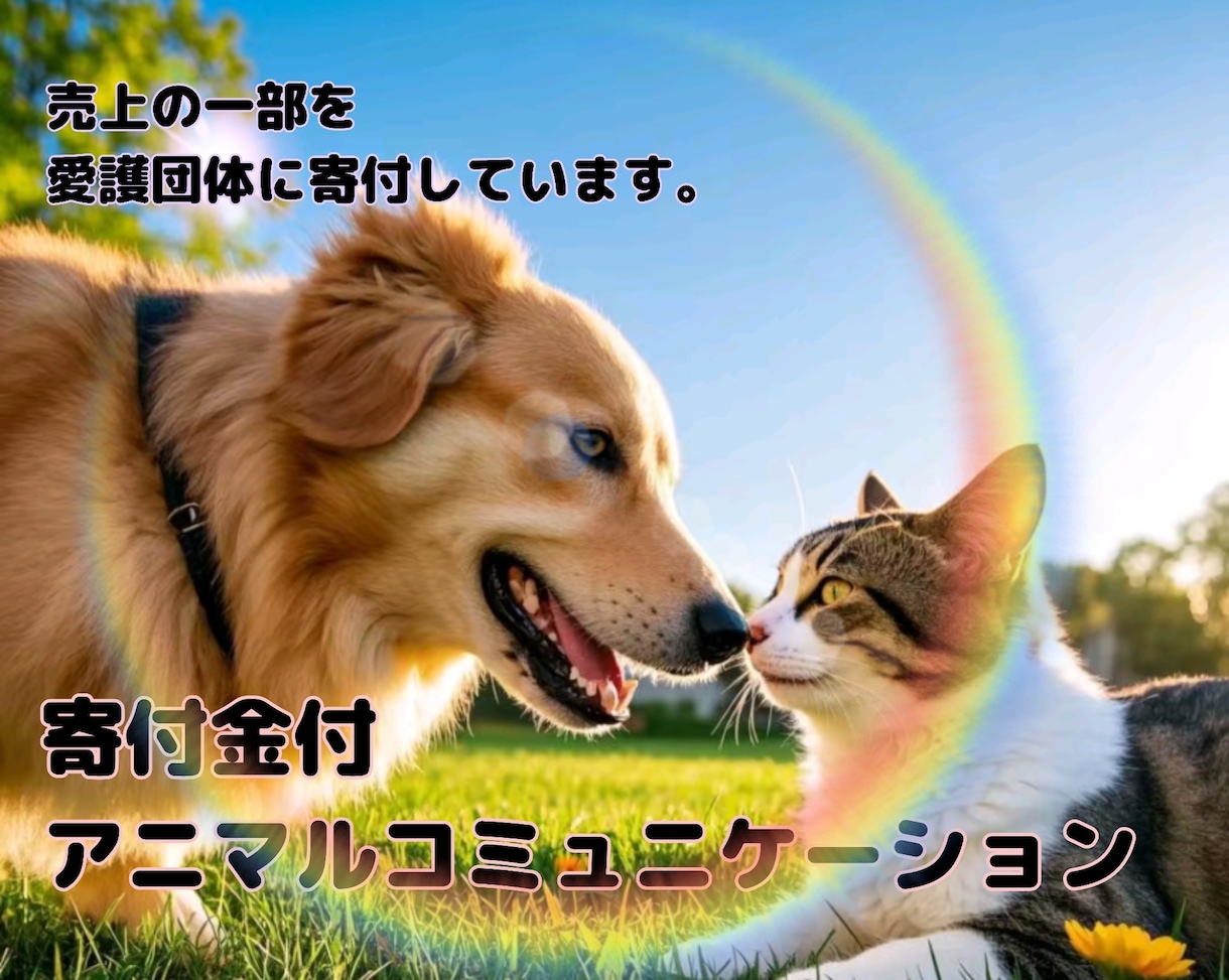 寄付金付アニマルコミュニケーション致します おうちの動物さんに聞きたい事はありませんか？ イメージ1