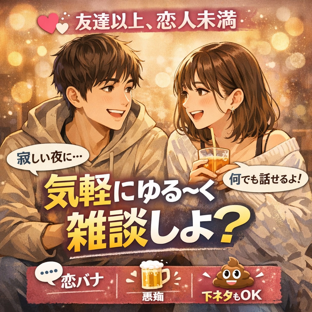 関西弁でチャット雑談しよ｜恋愛、愚痴、下ネタ話ます 1時間♡親友以上恋人未満♡誰にも言えない話、ここなら言える イメージ3
