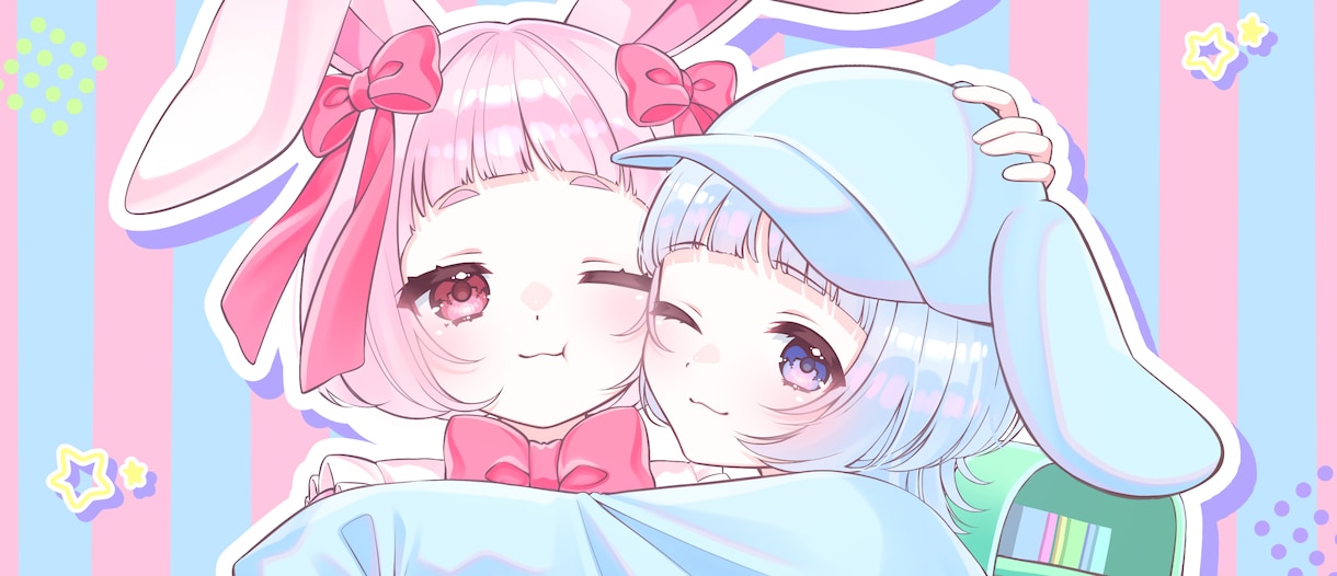 立ち絵、アイコン等イラスト制作します ゆめかわ、やみかわ大得意です！！ イメージ1