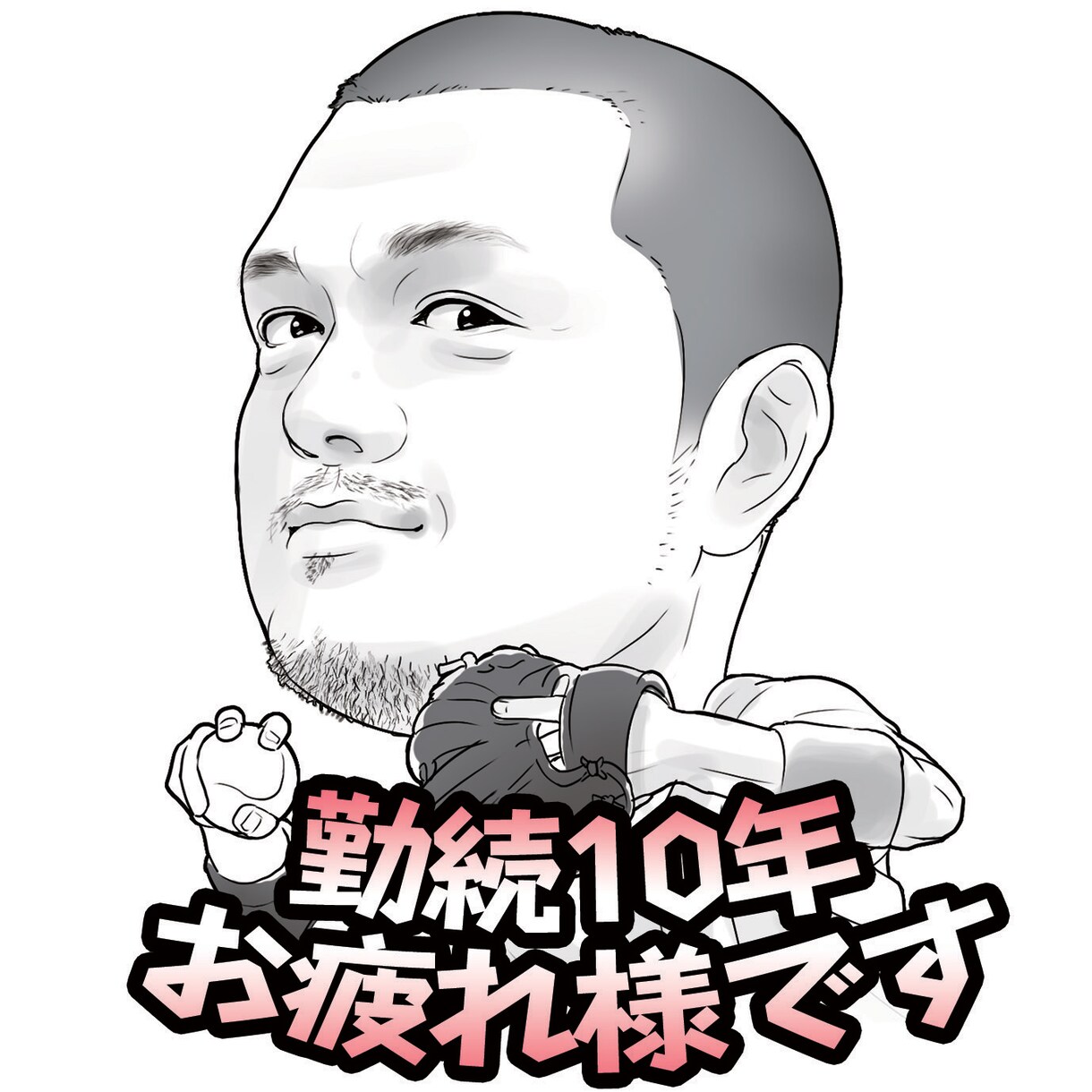 写真から線画の似顔絵イラスト制作します 送別会の色紙や結婚式のウェルカムボードにいかがですか？ イメージ4
