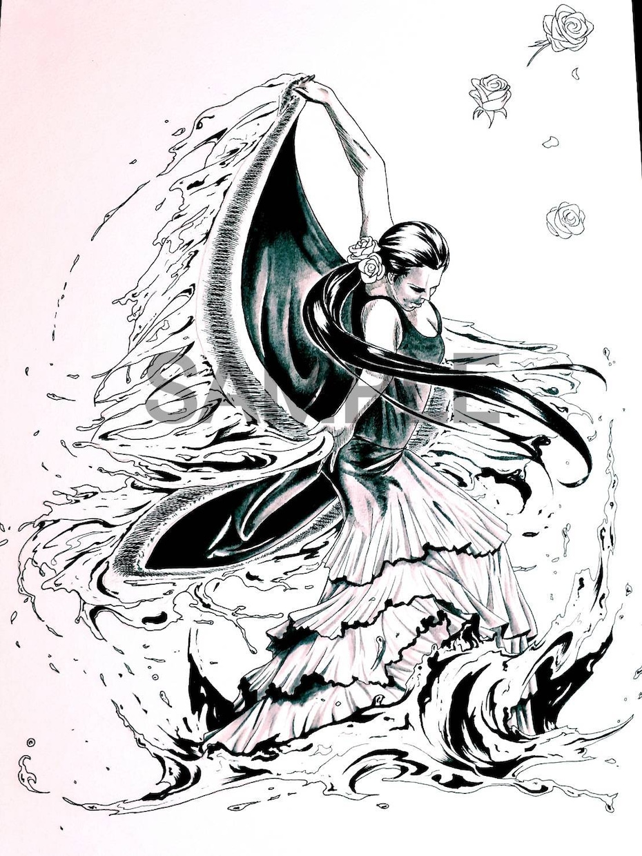 手書きマンガ、イラスト描きます 1枚のイラストから漫画まで、リアルなタッチで描きます。 イメージ2
